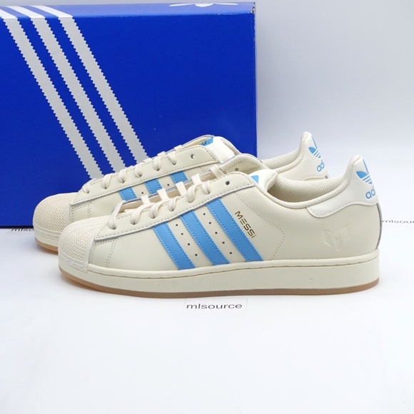 adidas Originals Other - NEW Size 11.5 Men's adidas Originals Superstar Messi Leather Sneakers JQ1256